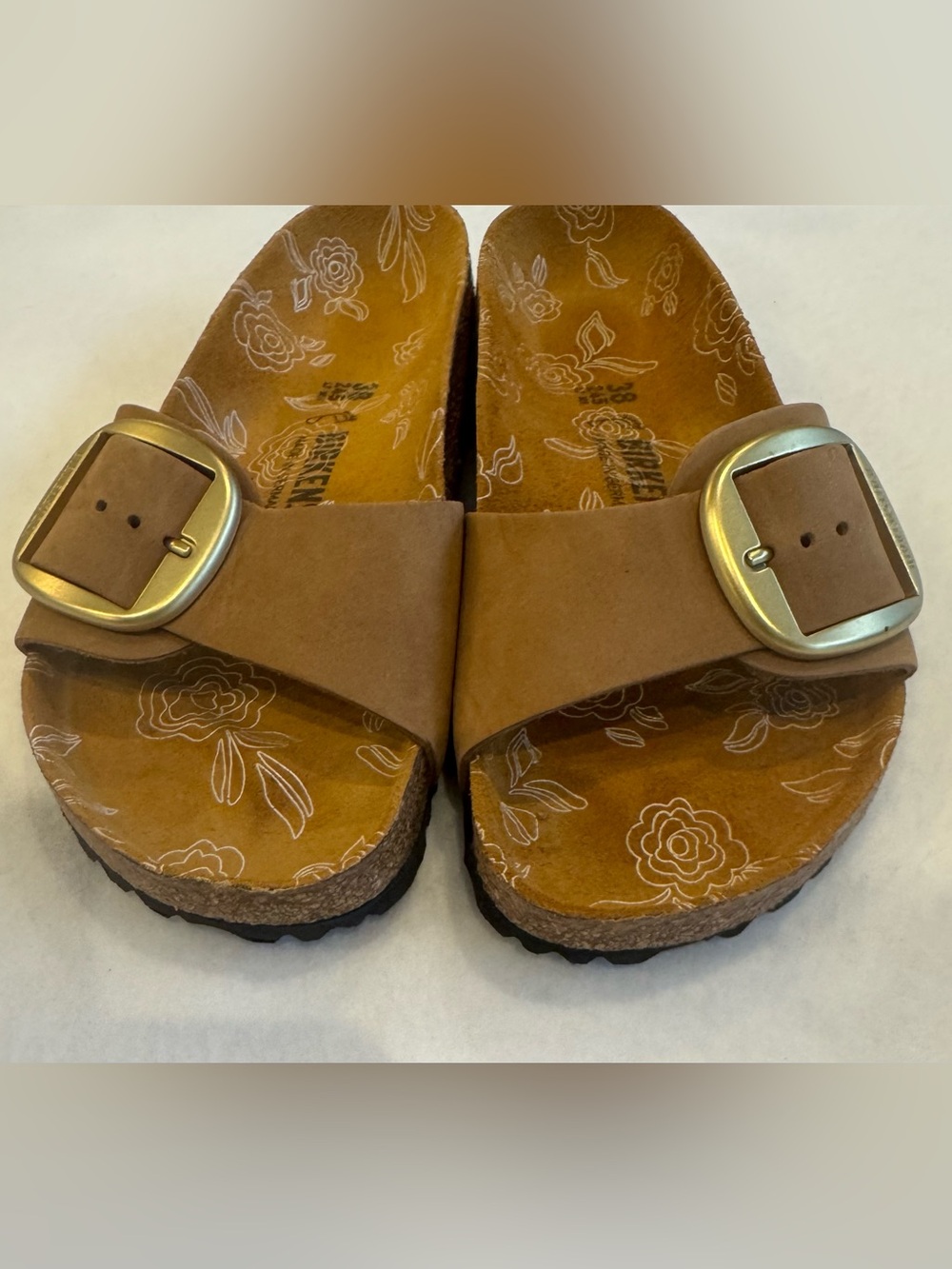 Birkenstock Madrid Big Buckle Women’s in Mink Size 8 EU 39 EUC - Picture 8 of 9